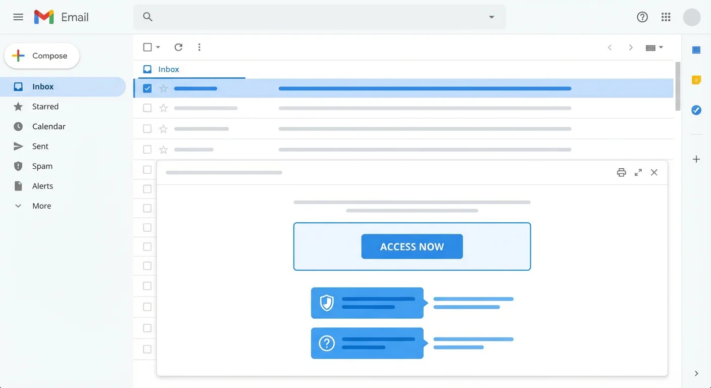 Next steps to access the system