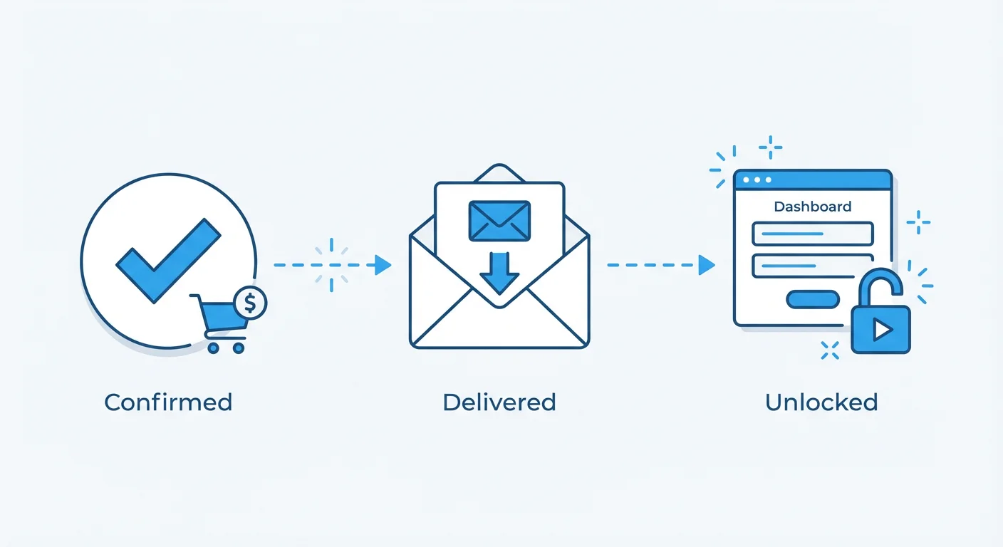 Order confirmation and welcome